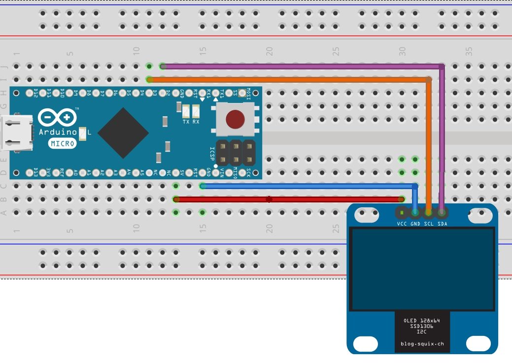128×64 OLED am Arduino micro – 0x4d7342.de